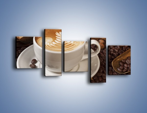 Obraz na płótnie – Czas na kawę – pięcioczęściowy JN353W7