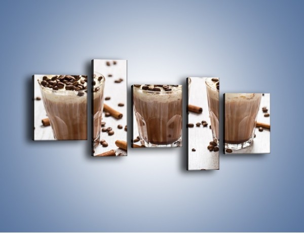 Obraz na płótnie – Mrożona kawa na upały – pięcioczęściowy JN609W7