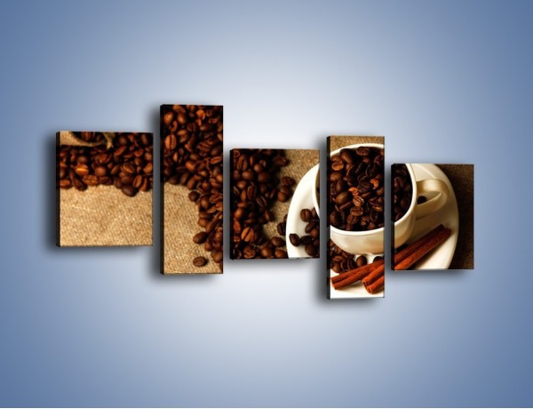 Obraz na płótnie – Kierunek w stronę kawy – pięcioczęściowy JN643W7