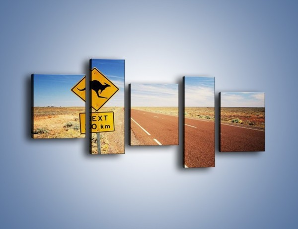 Obraz na płótnie – Droga do raju przez australię – pięcioczęściowy KN315W7