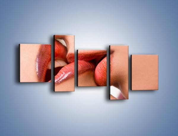 Obraz na płótnie – Krwisty pocałunek – pięcioczęściowy L111W7