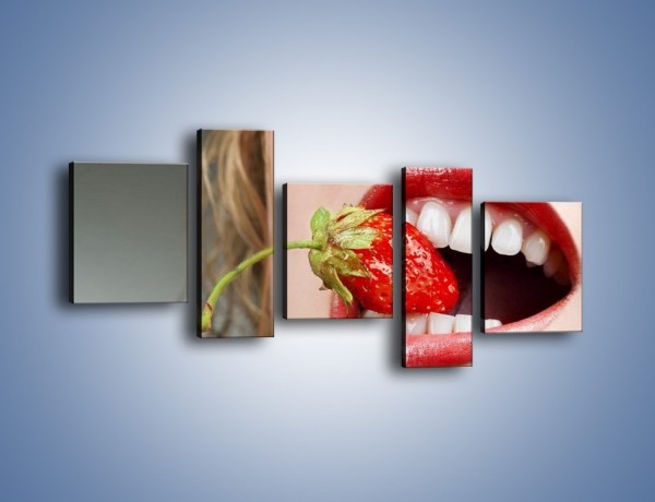 Obraz na płótnie – Mocny chwyt zębami – pięcioczęściowy L122W7