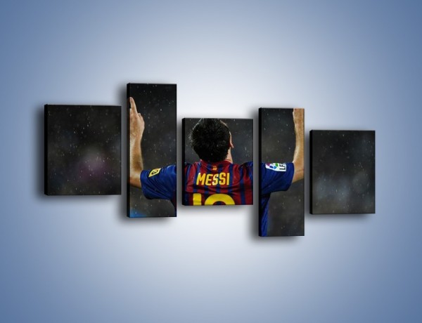 Obraz na płótnie – Messi wielkim zwycięzcą – pięcioczęściowy L241W7