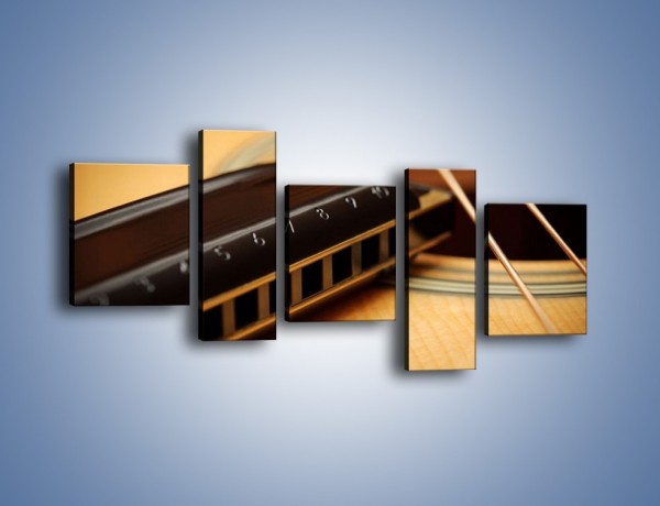 Obraz na płótnie – Instrumenty z drewna – pięcioczęściowy O108W7