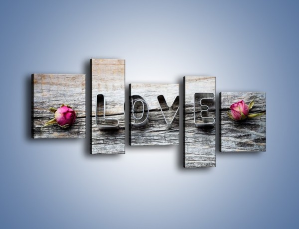 Obraz na płótnie – Miłość pachnąca różami – pięcioczęściowy O146W7