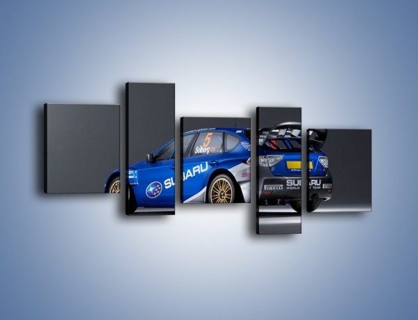 Obraz na płótnie – Subaru World Rally Team – pięcioczęściowy TM086W7
