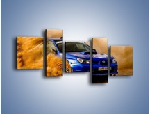 Obraz na płótnie – Subaru WRX STI na pustyni – pięcioczęściowy TM104W7