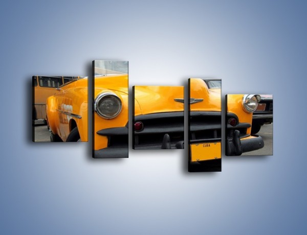 Obraz na płótnie – Kubańska taksówka cabrio – pięcioczęściowy TM222W7