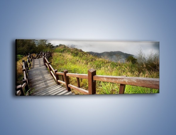 Obraz na płótnie – Krętymi schodami w nieznane – jednoczęściowy panoramiczny KN697