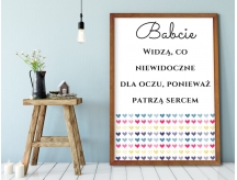 Plakat lub Obraz - Babcia patrzy sercem