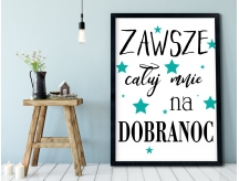 Plakat lub Obraz - Całuj mnie na dobranoc