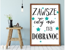 Plakat lub Obraz - Całuj mnie na dobranoc