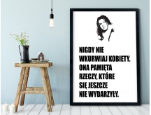 Plakat lub Obraz - Nigdy nie wkurwiaj kobiety