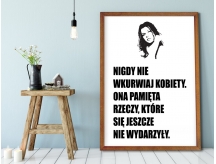 Plakat lub Obraz - Nigdy nie wkurwiaj kobiety