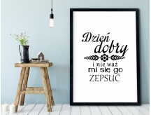 Plakat lub Obraz - Dzień dobry