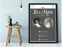 Plakat lub Obraz - It's a Match na Tinderze