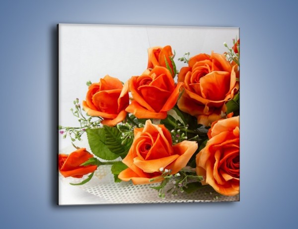 Obraz na płótnie – Róża pełna nadziei – jednoczęściowy kwadratowy K399