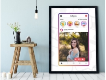 Plakat lub Obraz - Post na Instagramie z relacjami