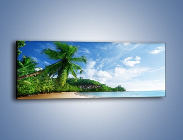 Obraz na płótnie – Czystość rajskiej plaży – jednoczęściowy panoramiczny KN848