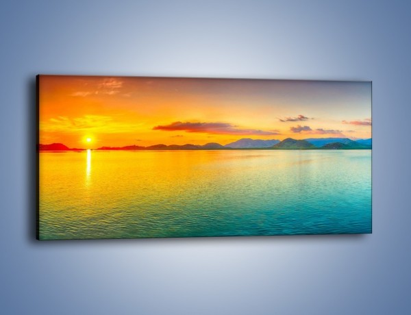 Obraz na płótnie – Tylko woda i słońce – jednoczęściowy panoramiczny KN871