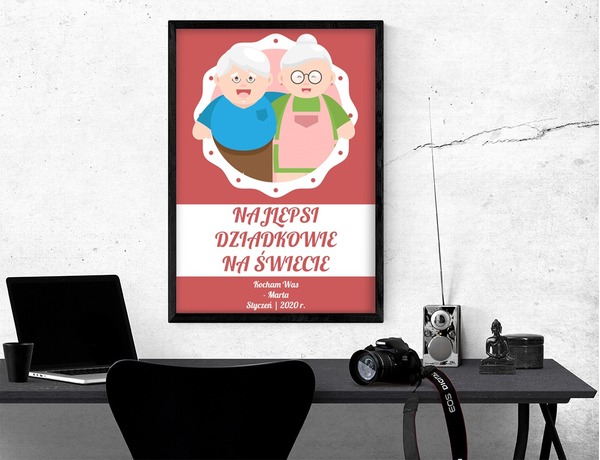Plakat lub obraz - Dla Babci i Dziadka - Wzór 16