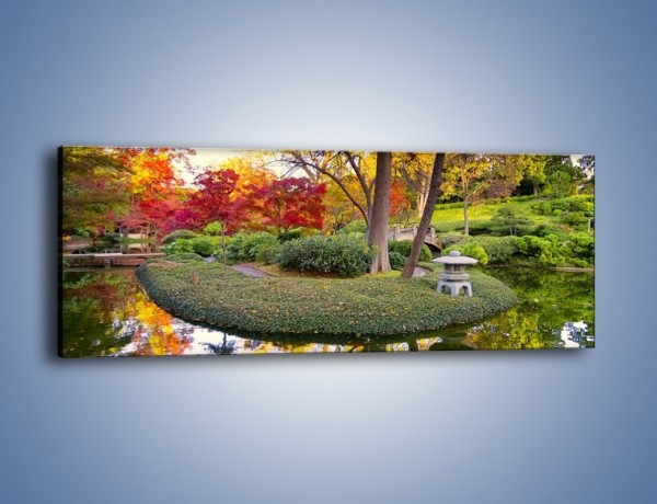 Obraz na płótnie – Ogród marzeń – jednoczęściowy panoramiczny KN896