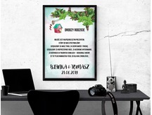 Plakat lub obraz - Podziękowanie ślubne dla Rodziców - Wzór 25