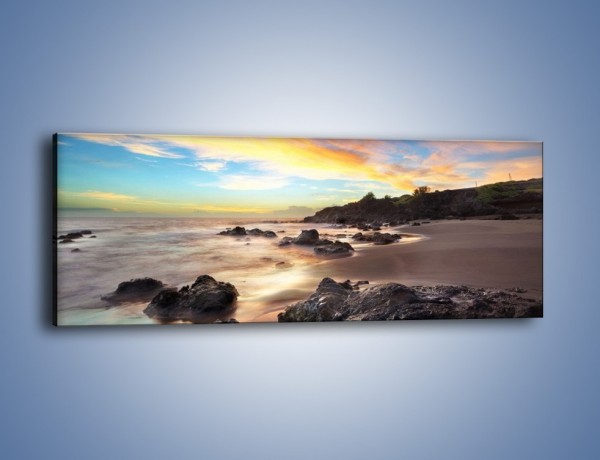 Obraz na płótnie – Pasmo kolorów na niebie – jednoczęściowy panoramiczny KN905