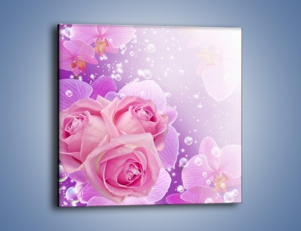 Obraz na płótnie – Kwiaty dla księżniczki – jednoczęściowy kwadratowy K498