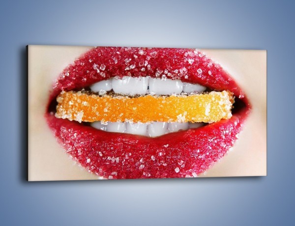Obraz na płótnie – Cytrusy w słodkich ustach – jednoczęściowy panoramiczny L207