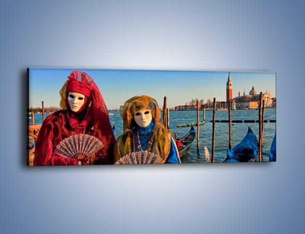 Obraz na płótnie – Wenecja i jej bohaterowie – jednoczęściowy panoramiczny L210