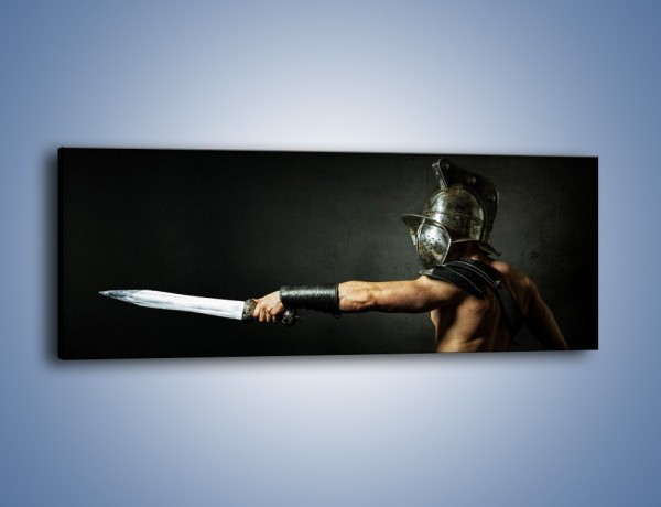 Obraz na płótnie – Miecz i zbroja – jednoczęściowy panoramiczny L349