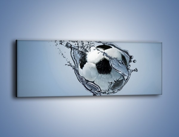 Obraz na płótnie – Piłka w wodnej skorupce – jednoczęściowy panoramiczny O015