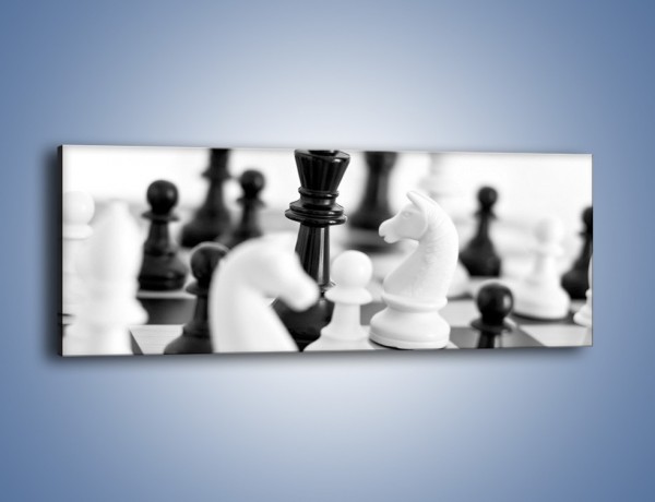 Obraz na płótnie – Walka o wygraną w szachy – jednoczęściowy panoramiczny O097