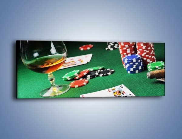 Obraz na płótnie – Mocne wrażenia w kasynie – jednoczęściowy panoramiczny O122