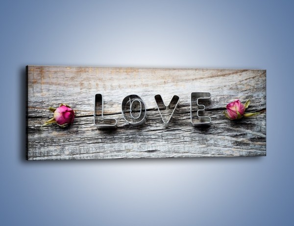Obraz na płótnie – Miłość pachnąca różami – jednoczęściowy panoramiczny O146