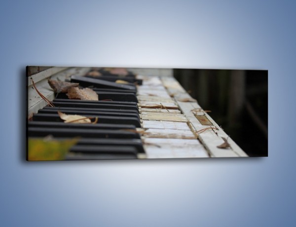 Obraz na płótnie – Zapomniane chwile przy pianinie – jednoczęściowy panoramiczny O187