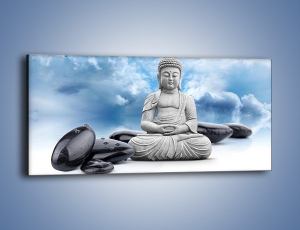 Obraz na płótnie – Z buddą w stronę nieba – jednoczęściowy panoramiczny O244