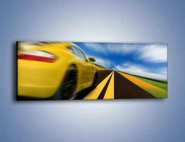 Obraz na płótnie – Pędzące Porsche – jednoczęściowy panoramiczny TM028