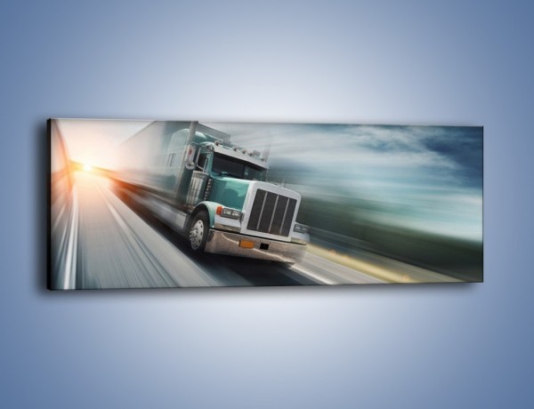 Obraz na płótnie – Pędząca ciężarówka na autostradzie – jednoczęściowy panoramiczny TM035