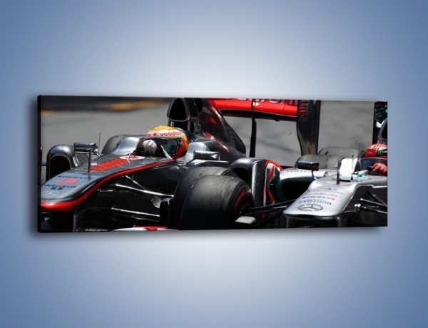 Obraz na płótnie – McLaren Mercedes Monaco GP – jednoczęściowy panoramiczny TM076
