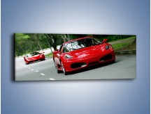 Obraz na płótnie – Ferrari F430 i Ferrari Enzo – jednoczęściowy panoramiczny TM090