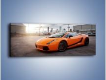 Obraz na płótnie – Pomarańczowe Lamborghini Gallardo – jednoczęściowy panoramiczny TM102