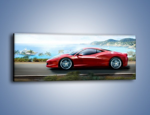 Obraz na płótnie – Ferrari 458 Italia – jednoczęściowy panoramiczny TM124