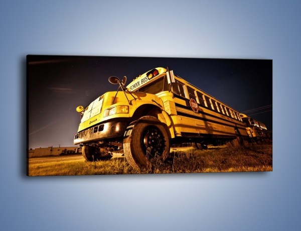 Obraz na płótnie – Amerykański School Bus – jednoczęściowy panoramiczny TM146