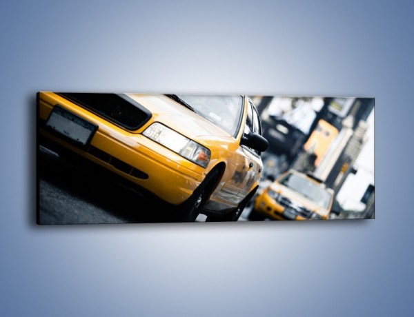 Obraz na płótnie – Taksówki w Nowym Jorku – jednoczęściowy panoramiczny TM151