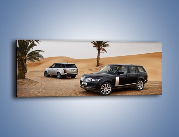 Obraz na płótnie – Range Rovery na pustyni – jednoczęściowy panoramiczny TM154