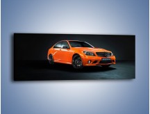 Obraz na płótnie – Mercedes Benz C 63 AMG orange – jednoczęściowy panoramiczny TM192