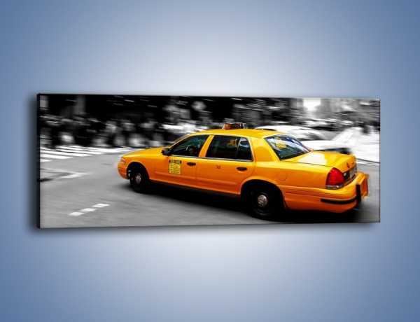 Obraz na płótnie – Taxi w Nowym Jorku – jednoczęściowy panoramiczny TM230