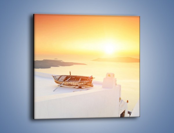 Obraz na płótnie – Grecja skąpana w słońcu – jednoczęściowy kwadratowy KN1002